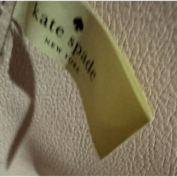 Kate Spade Pink Geometric Reversible Tote Purse Matching Wristlet Cow Leather - Picture 7 of 9